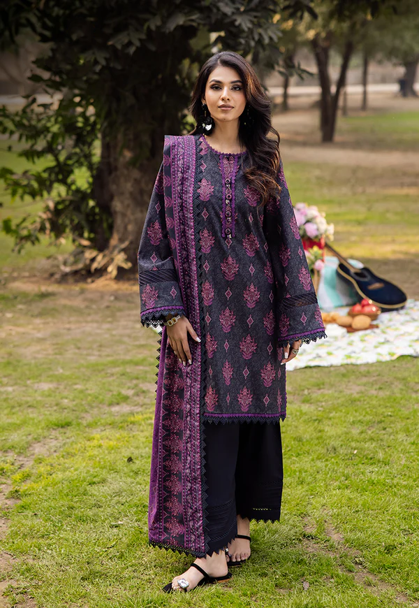 Ivory Embroidered Farshi Shalwar Suit