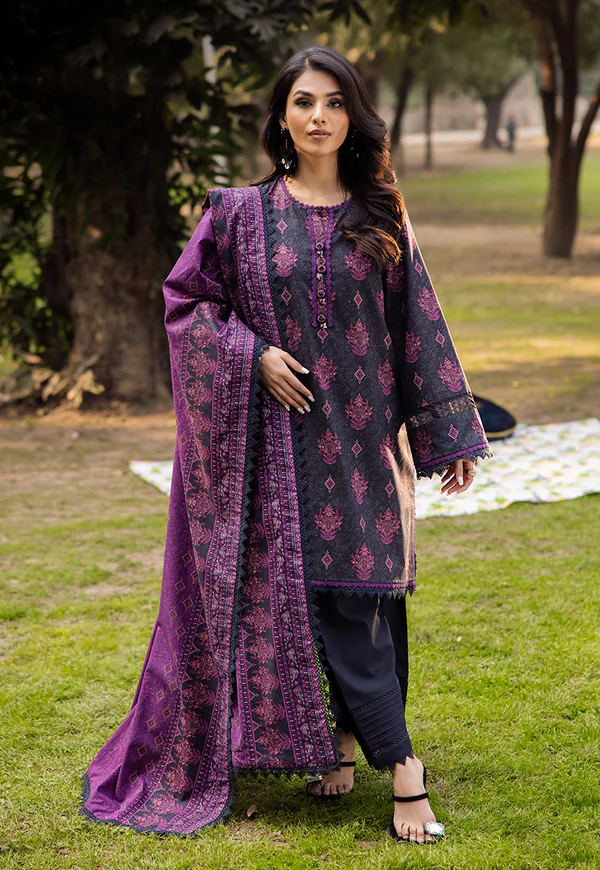 Ivory Embroidered Farshi Shalwar Suit