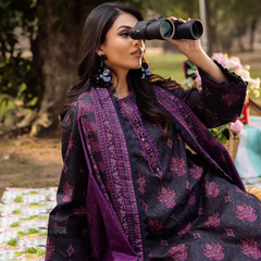 Ivory Embroidered Farshi Shalwar Suit