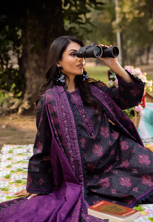 Ivory Embroidered Farshi Shalwar Suit