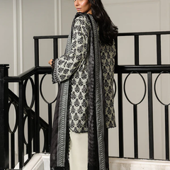 Monochrome Printed 3-Piece Suit