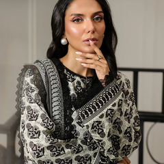 Monochrome Printed 3-Piece Suit