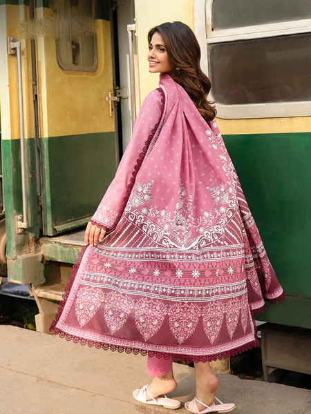 Dusty Pink Printed Lawn Suit