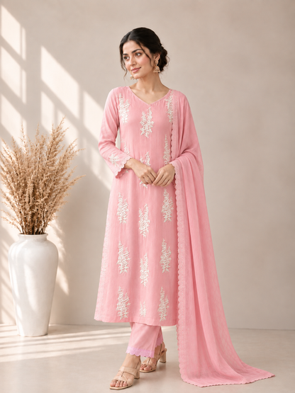 Gulabi Noor Blush Pink Kurta Set