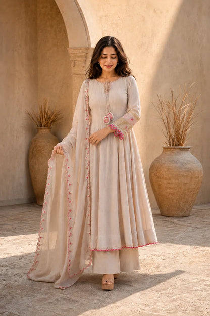 Ivory Rose Grace Anarkali Kurta Set