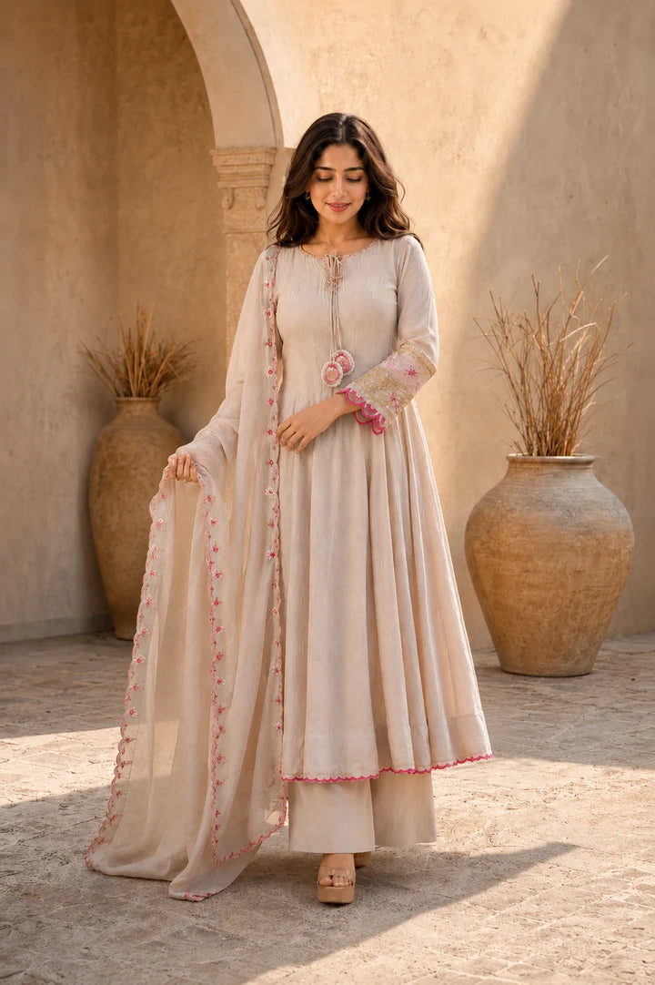 Ivory Rose Grace Anarkali Kurta Set