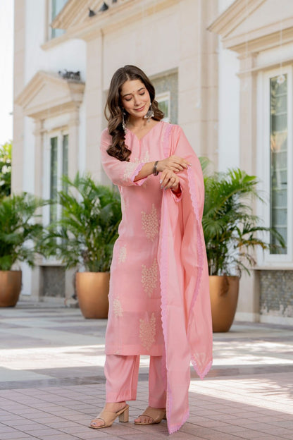 Gulabi Noor Blush Pink Kurta Set
