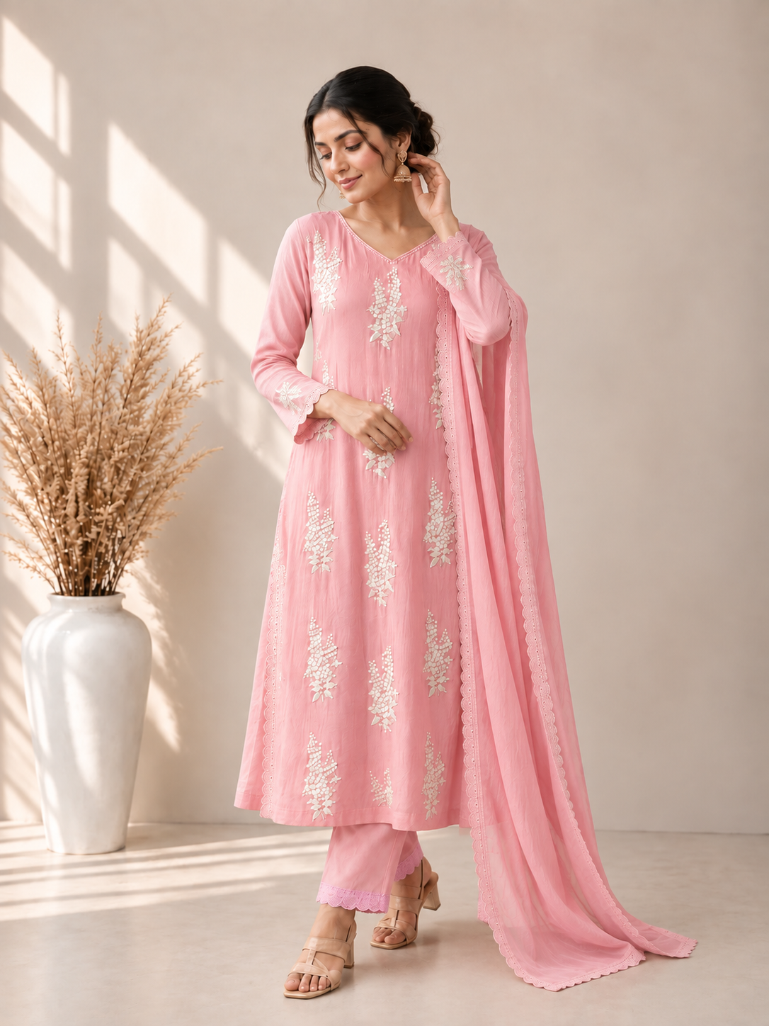Gulabi Noor Blush Pink Kurta Set