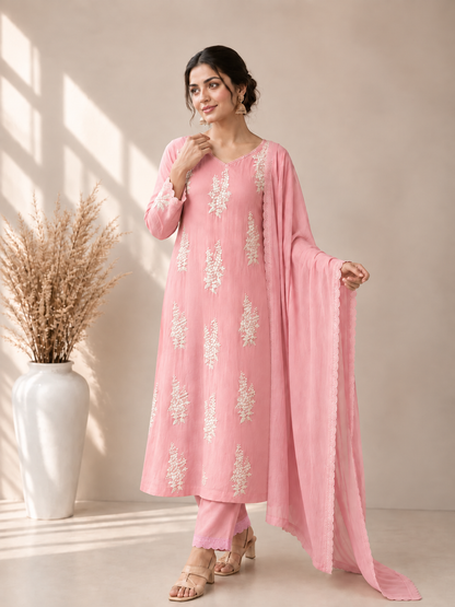 Gulabi Noor Blush Pink Kurta Set
