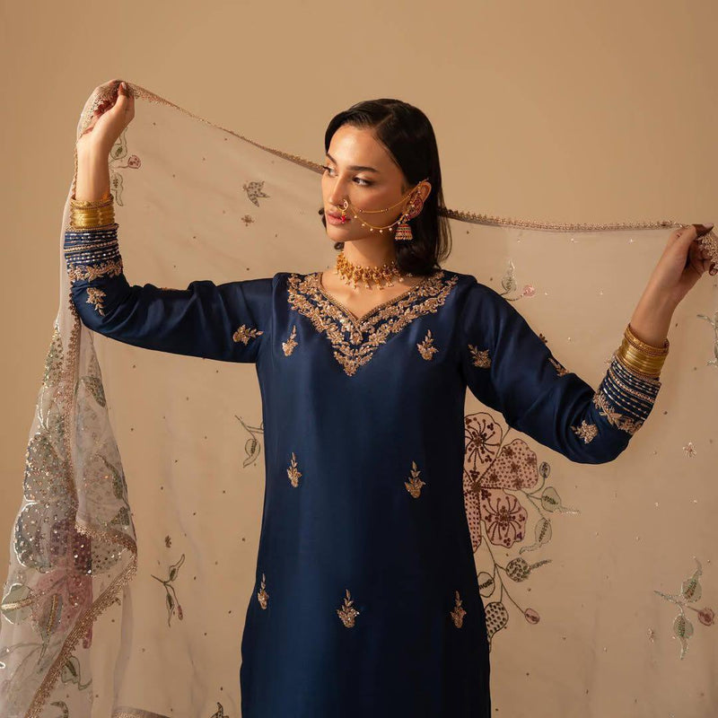 EMBROIDERY WORK SUIT PANT WITH DUPATTA
