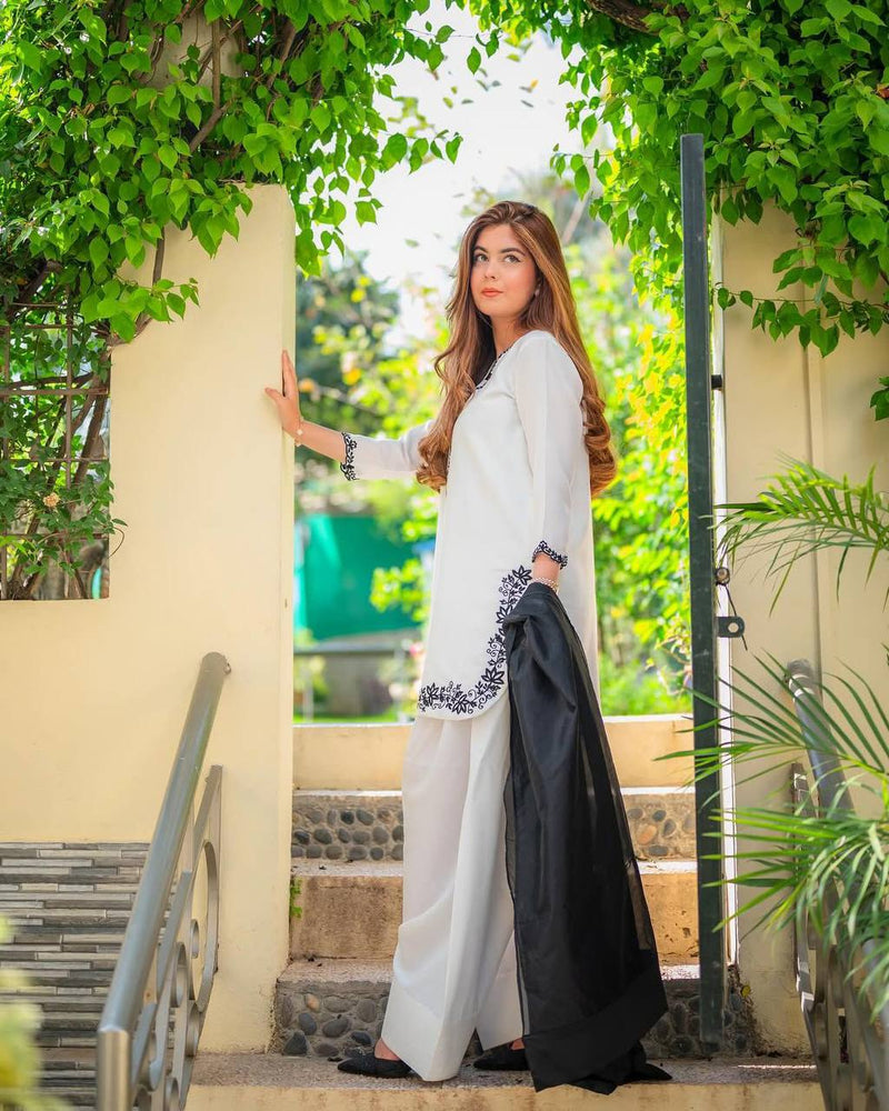 EXCLUSIVE FARSI SALWAR SUIT ROMAN SILK