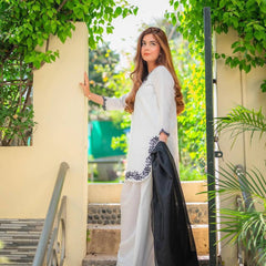 EXCLUSIVE FARSI SALWAR SUIT ROMAN SILK