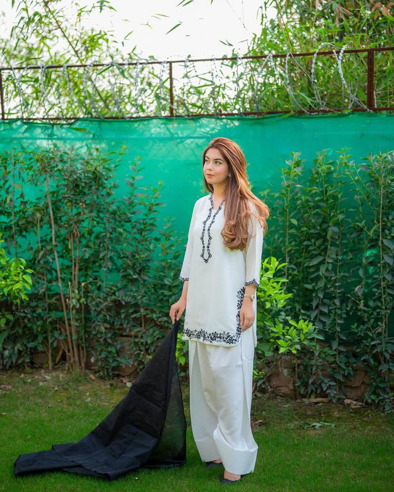 EXCLUSIVE FARSI SALWAR SUIT ROMAN SILK