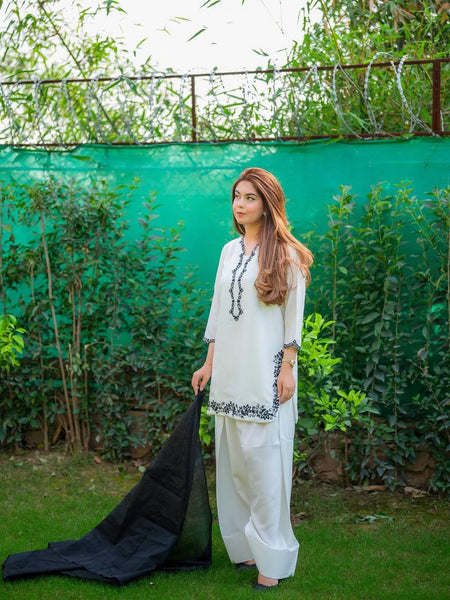 EXCLUSIVE FARSI SALWAR SUIT ROMAN SILK