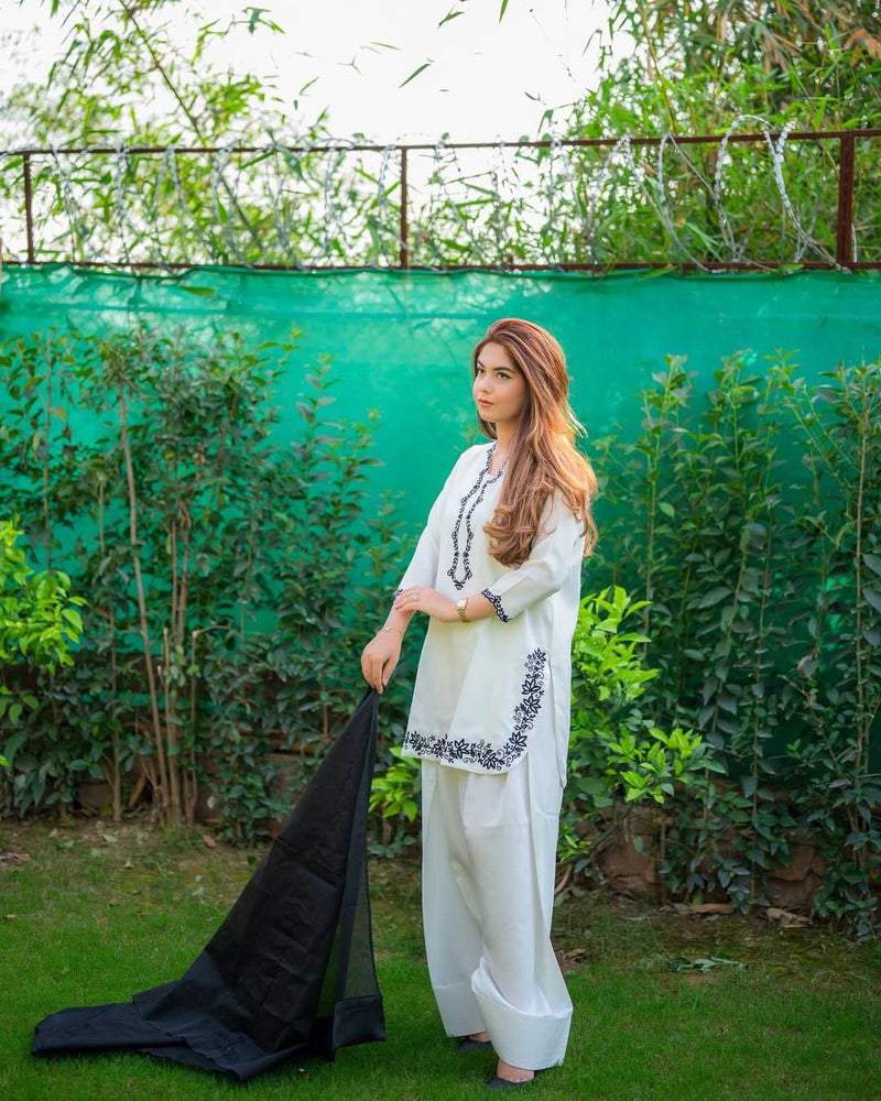 EXCLUSIVE FARSI SALWAR SUIT ROMAN SILK