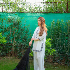 EXCLUSIVE FARSI SALWAR SUIT ROMAN SILK