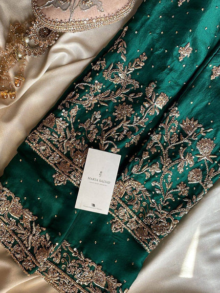EMBROIDERY WORK SUIT WITH FULL FLAIR WORK SHARARA AND DUPATTA