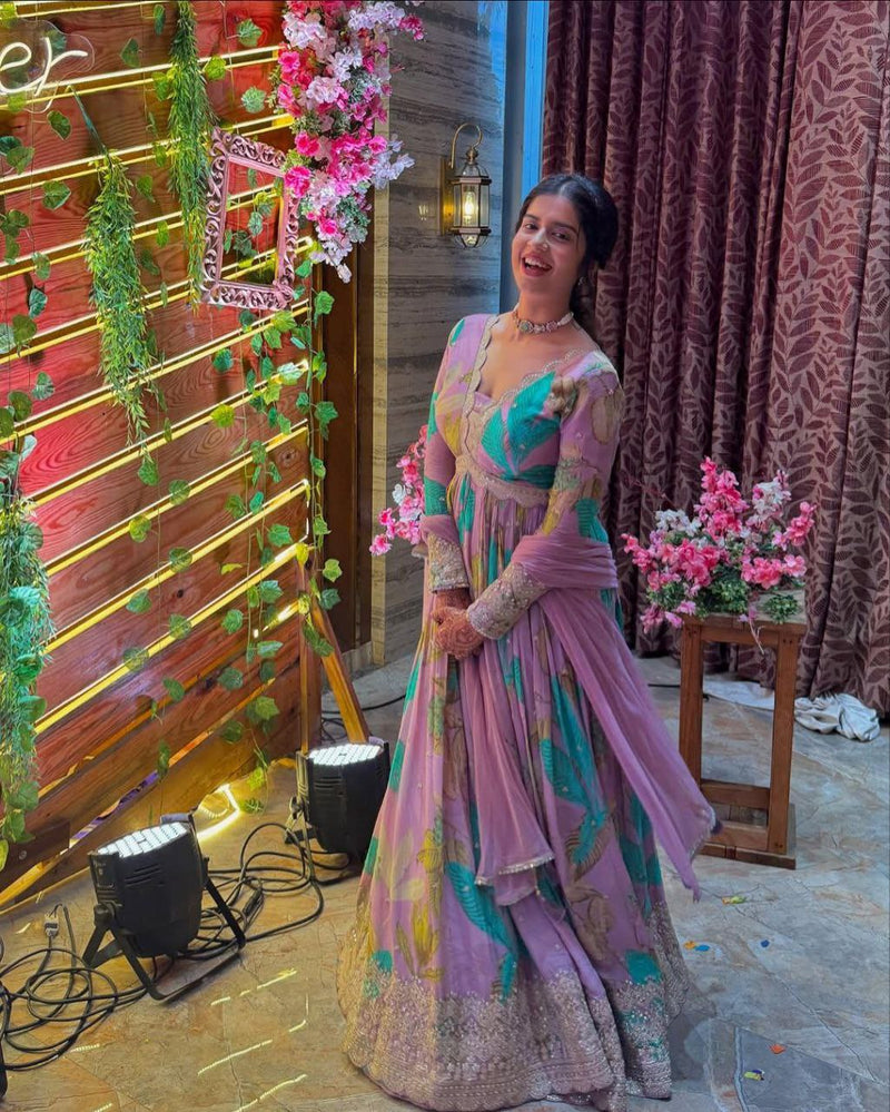 Party Gown & Dupatta Set