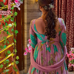 Party Gown & Dupatta Set