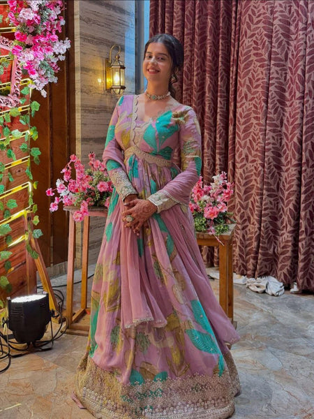 Party Gown & Dupatta Set