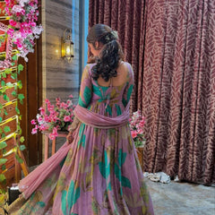 Party Gown & Dupatta Set