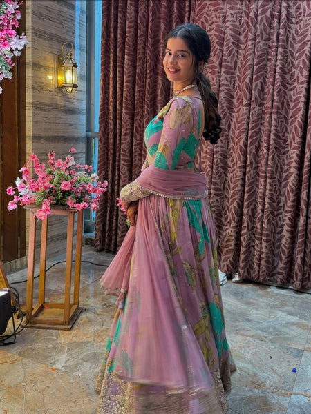 Party Gown & Dupatta Set