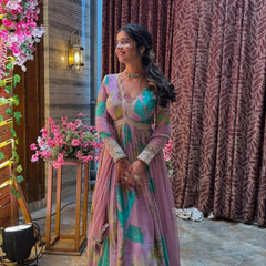 Party Gown & Dupatta Set