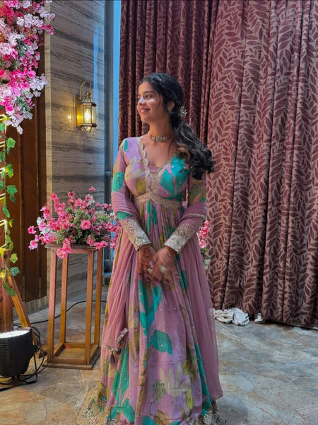 Party Gown & Dupatta Set