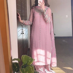 Heavy Faux Georgette Top Plazzo & Dupatta Set