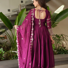 sea pink organza sharara set