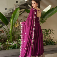 sea pink organza sharara set