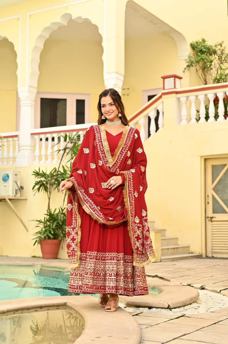 ethnic Anarkali suit set