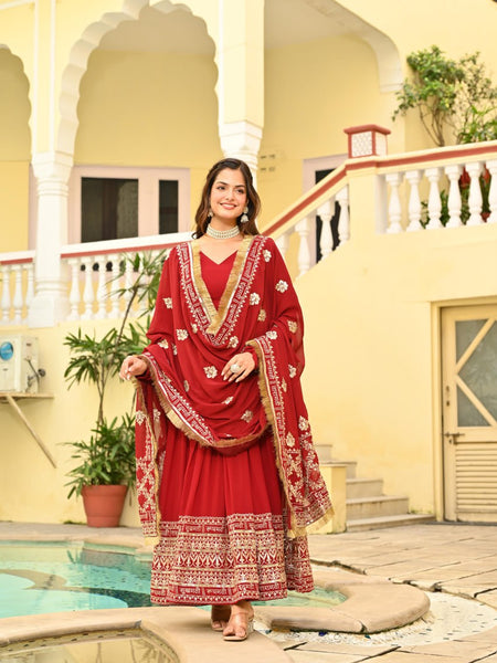 ethnic Anarkali suit set