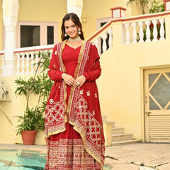 ethnic Anarkali suit set