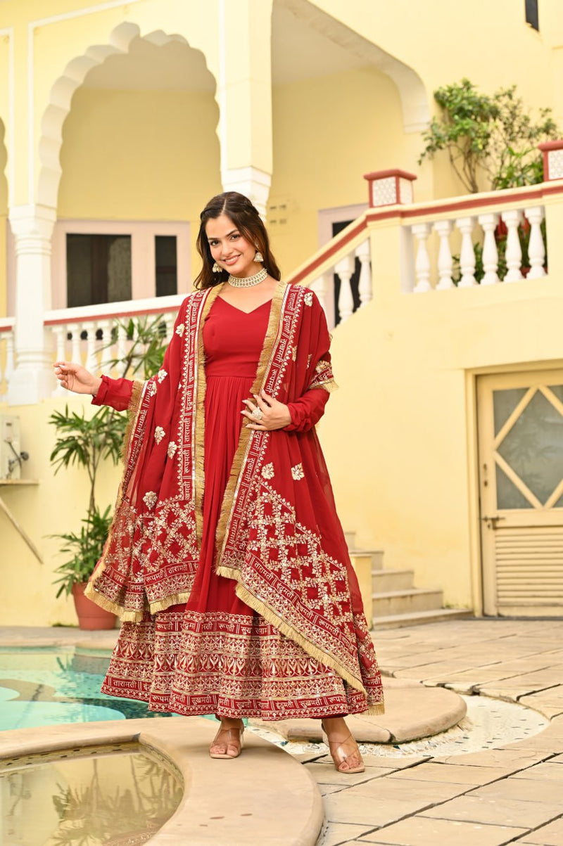 ethnic Anarkali suit set