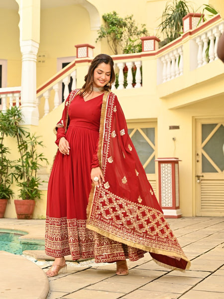 ethnic Anarkali suit set