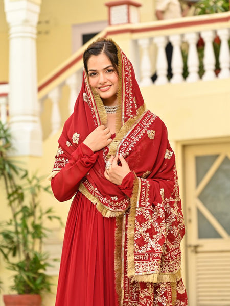 ethnic Anarkali suit set