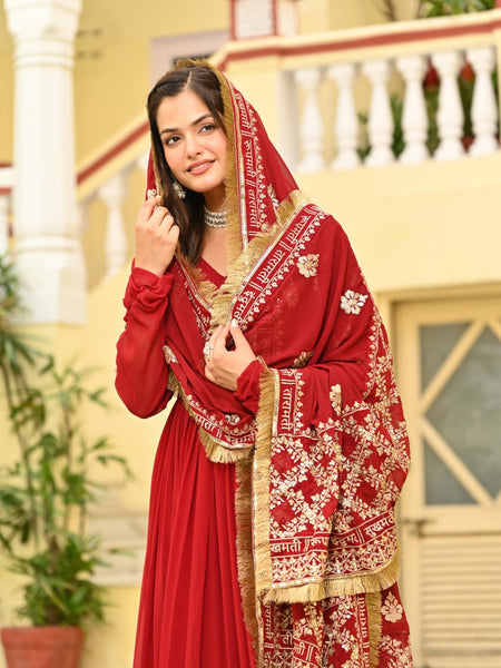 ethnic Anarkali suit set