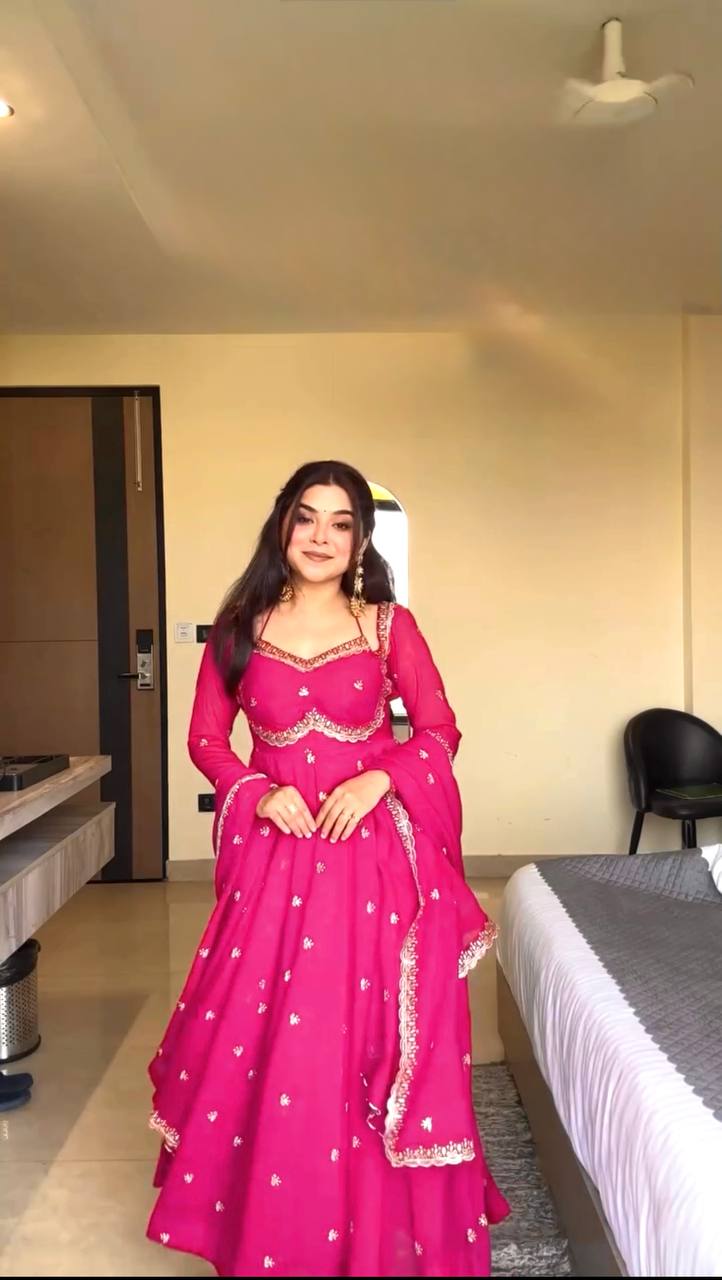 pink lehenga set