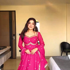 pink lehenga set