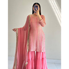 Party Top Pallazo & Dupatta Set