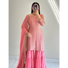 Party Top Pallazo & Dupatta Set