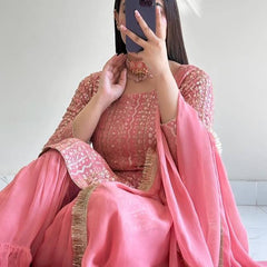 Party Top Pallazo & Dupatta Set