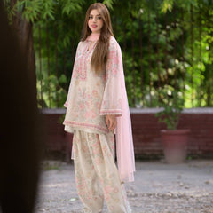 Đěsigner Party Wear Look Pur Sifon Georgette Top & Farshi Palazzo With Dupatta set