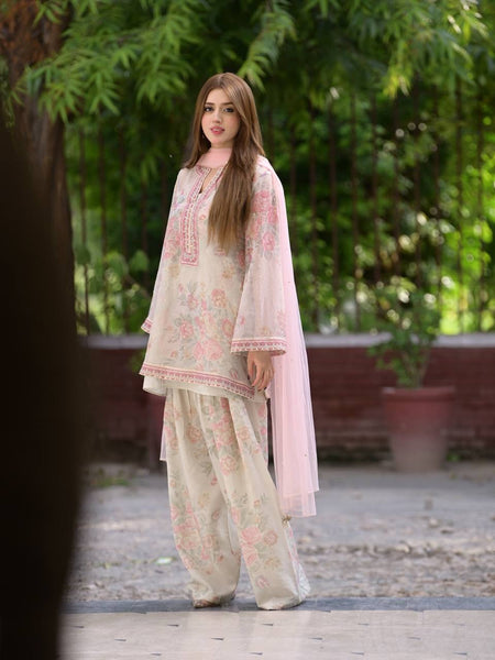 Đěsigner Party Wear Look Pur Sifon Georgette Top & Farshi Palazzo With Dupatta set