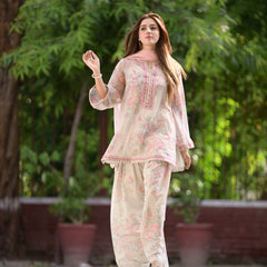 Đěsigner Party Wear Look Pur Sifon Georgette Top & Farshi Palazzo With Dupatta set