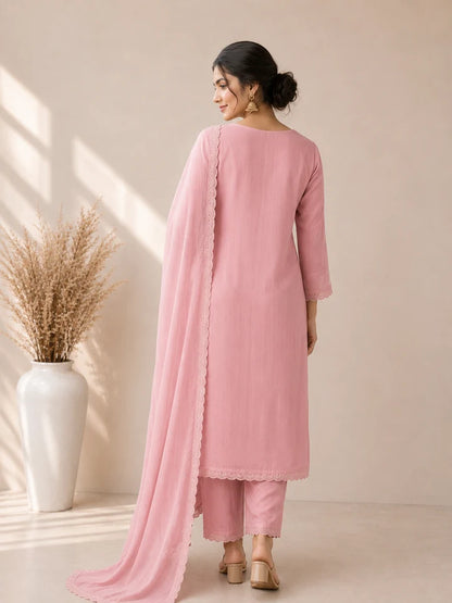 Gulabi Noor Blush Pink Kurta Set